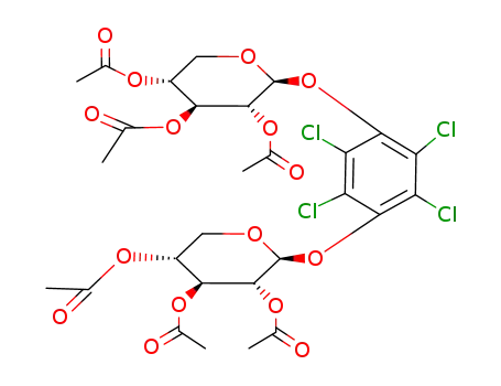 Tetrachlorhydrochinon-1.4-bis(O-β-D-xylopyranosidtriacetat)
