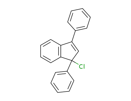 Molecular Structure of 91280-81-8 (1H-Indene, 1-chloro-1,3-diphenyl-)
