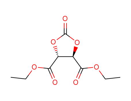 Molecular Structure of 160816-86-4 (diethyl (4R,5R)-2-oxo-1,3-dioxolane-4,5-dicarboxylate)