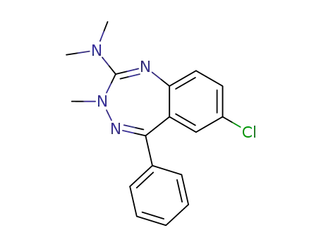 3H-1,3,4-Benzotriazepin-2-amine, 7-chloro-N,N,3-trimethyl-5-phenyl-