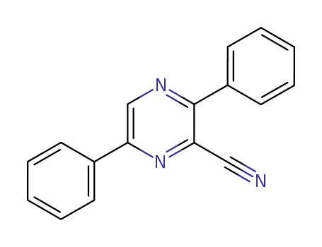 3,6-diphenyl-pyrazine-2-carbonitrile