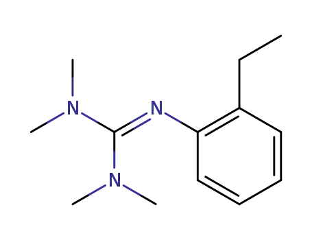 Molecular Structure of 121648-81-5 (2-(2'-ethylphenyl)-1,1,3,3-tetramethylguanidine)