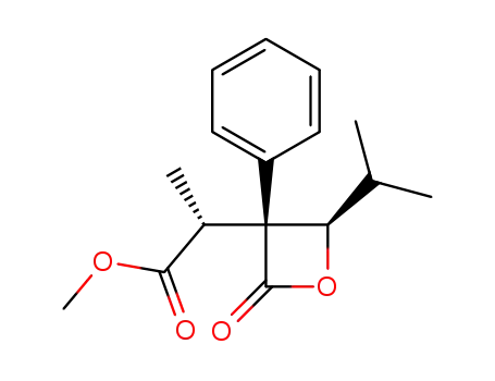 (R)-2-((2R,3S)-2-Isopropyl-4-oxo-3-phenyl-oxetan-3-yl)-propionic acid methyl ester