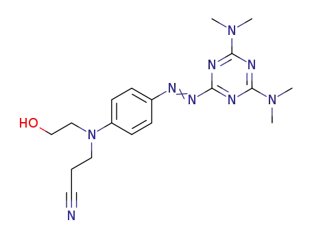 3-[[4-(4,6-Bis-dimethylamino-[1,3,5]triazin-2-ylazo)-phenyl]-(2-hydroxy-ethyl)-amino]-propionitrile