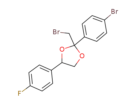 2-Bromomethyl-2-(4-bromo-phenyl)-4-(4-fluoro-phenyl)-[1,3]dioxolane