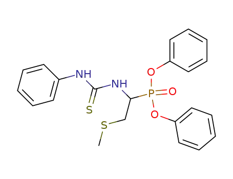 [2-Methylsulfanyl-1-(3-phenyl-thioureido)-ethyl]-phosphonic acid diphenyl ester