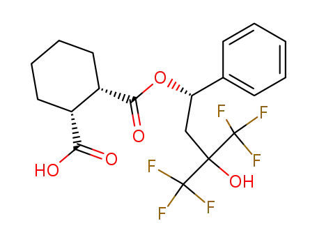 (1S,2R)-Cyclohexane-1,2-dicarboxylic acid mono-((S)-4,4,4-trifluoro-3-hydroxy-1-phenyl-3-trifluoromethyl-butyl) ester