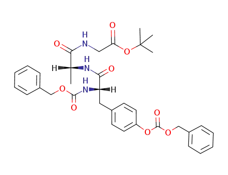 Molecular Structure of 85574-33-0 (tert-butyl N,O-benzyloxycarbonyltyrosyl-(D)alanylglycinate)