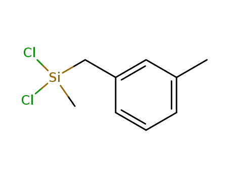 Molecular Structure of 17878-12-5 (dichloro-methyl-(3-methyl-benzyl)-silane)