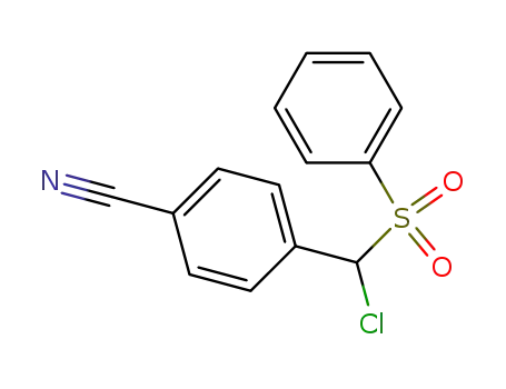 4-(benzenesulfonyl-chloro-methyl)-benzonitrile