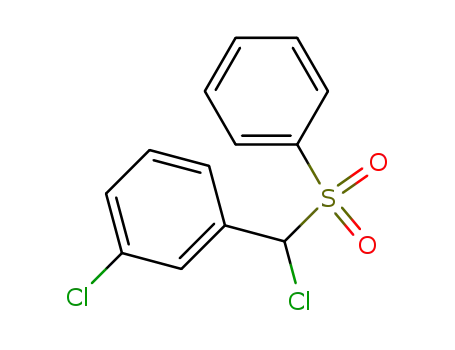 Molecular Structure of 41037-75-6 (1-chloro-3-[chloro(phenylsulfonyl)methyl]benzene)