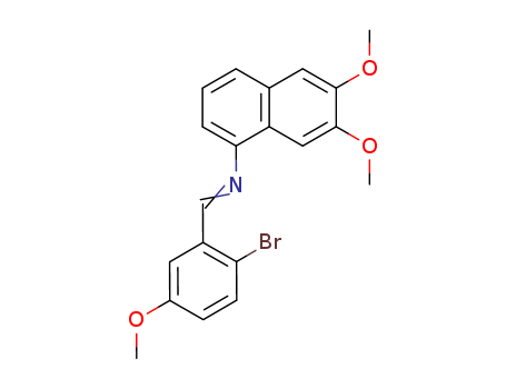 1-(2-bromo-5-methoxy-phenyl)-N-(6,7-dimethoxynaphthalen-1-yl)methanimine cas  56517-01-2