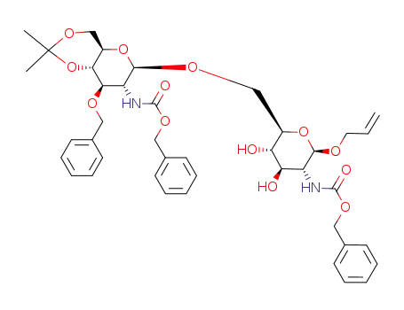 [(4aR,6R,7R,8R,8aS)-6-((2R,3S,4R,5R,6R)-6-Allyloxy-5-benzyloxycarbonylamino-3,4-dihydroxy-tetrahydro-pyran-2-ylmethoxy)-8-benzyloxy-2,2-dimethyl-hexahydro-pyrano[3,2-d][1,3]dioxin-7-yl]-carbamic acid benzyl ester