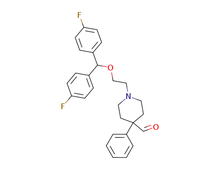1-<2-bis(4-fluorophenyl)methoxyethyl>-4-phenyl-4-piperidinecarbaldehyde