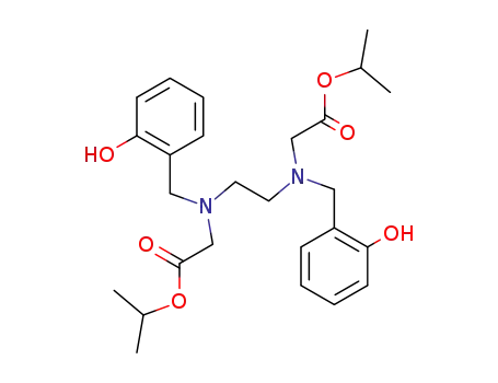 Molecular Structure of 102212-11-3 (N,N'-bis(2-hydroxybenzyl)ethylenediamine-N,N'-diacetic acid diisopropyl ester)
