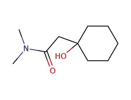Molecular Structure of 20428-64-2 (2-(1-hydroxycyclohexyl)-N,N-dimethylacetamide)