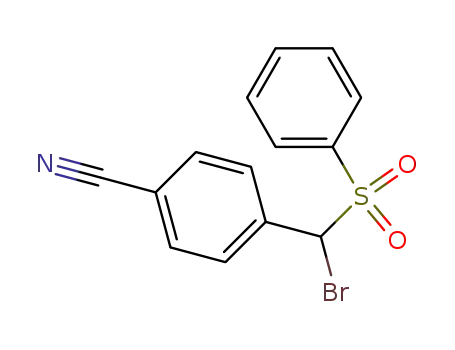(α-Brom-4-cyan-benzyl)-phenyl-sulfon