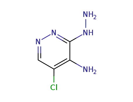 Molecular Structure of 53180-75-9 (5-chloro-3-hydrazinylpyridazin-4-amine)