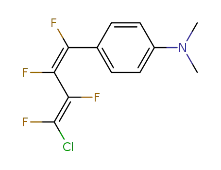 Molecular Structure of 61103-53-5 ([4-((1Z,3Z)-4-Chloro-1,2,3,4-tetrafluoro-buta-1,3-dienyl)-phenyl]-dimethyl-amine)