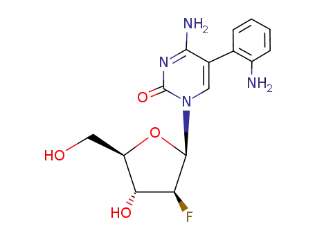 1-(2-deoxy-2-fluoro-β-D-arabinofuranosyl)-5-(o-aminophenyl)cytosine