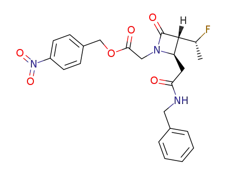 [(2R,3R)-2-(Benzylcarbamoyl-methyl)-3-((R)-1-fluoro-ethyl)-4-oxo-azetidin-1-yl]-acetic acid 4-nitro-benzyl ester