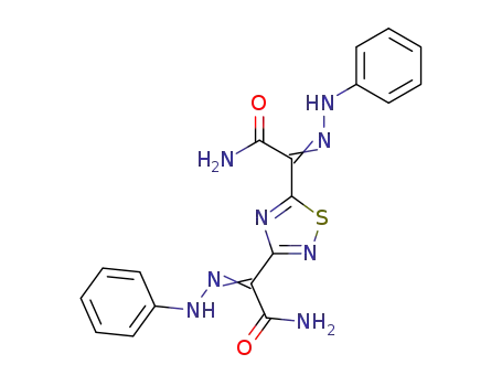 Bis-(1,2,4-thiadiazol-3,5-diyl-glyoxylsaeureamid)-phenyl-hydrazon