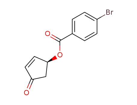 Molecular Structure of 125159-67-3 ((4S)-4-(p-bromobenzoyloxy)-2-cyclopenten-1-one)