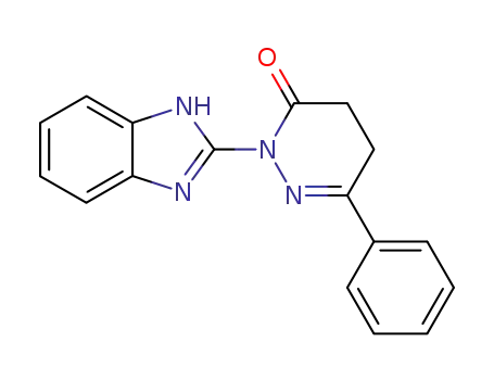 Molecular Structure of 112518-05-5 (2-(1H-benzimidazol-2-yl)-6-phenyl-4,5-dihydropyridazin-3(2H)-one)