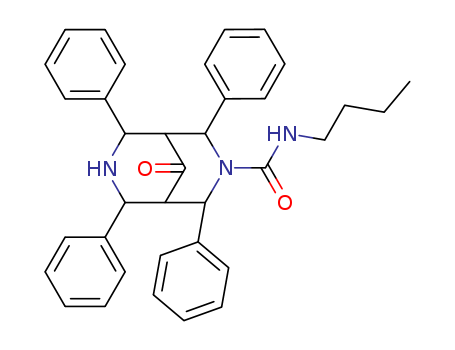 N-butyl-9-oxo-2,4,6,8-tetra(phenyl)-3,7-diazabicyclo[3.3.1]nonane-7-carboxamide