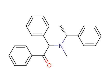 Molecular Structure of 87258-81-9 ((+)-N-methyl-N-<(R)-1-phenylethyl>-N-(α-phenylphenacyl)amine)