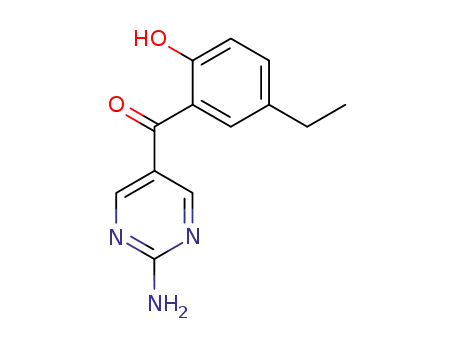 Methanone, (2-amino-5-pyrimidinyl)(5-ethyl-2-hydroxyphenyl)-