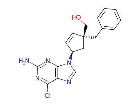[(1S,4R)-4-(2-Amino-6-chloro-purin-9-yl)-1-benzyl-cyclopent-2-enyl]-methanol