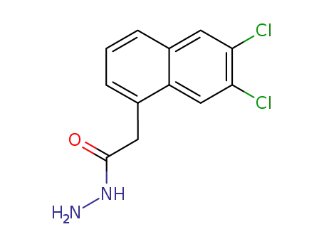 Molecular Structure of 25095-59-4 (2-(6,7-dichloronaphthalen-1-yl)acetohydrazide)