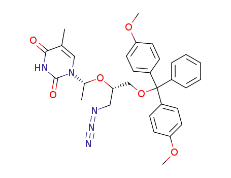 1-((R)-1-{(S)-1-Azidomethyl-2-[bis-(4-methoxy-phenyl)-phenyl-methoxy]-ethoxy}-ethyl)-5-methyl-1H-pyrimidine-2,4-dione