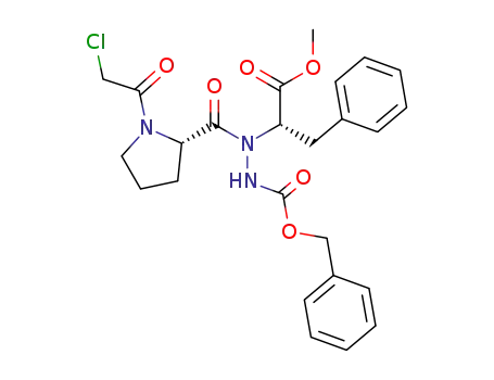Methyl (2S)-N-(benzyloxycarbonylamino)-N-((2S)-N-chloroacetylprolyl)phenylalaninate