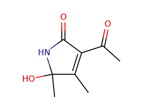 Molecular Structure of 98593-79-4 (3-ACETYL-4,5-DIMETHYL-5-HYDROXY-1,5-DIHYDRO-2H-PYRROL-2-ONE)