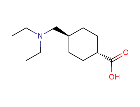 Molecular Structure of 154602-54-7 (4<i>t</i>-diethylaminomethyl-cyclohexane-<i>r</i>-carboxylic acid)