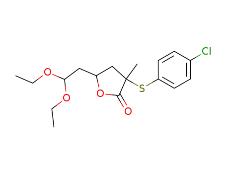 3-(4-Chloro-phenylsulfanyl)-5-(2,2-diethoxy-ethyl)-3-methyl-dihydro-furan-2-one