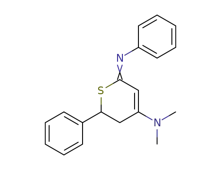 (RS)-(+/-)-N,N-Dimethyl-2-phenyl-6-phenylimino-3,6-dihydro-2H-thiopyran-4-amine