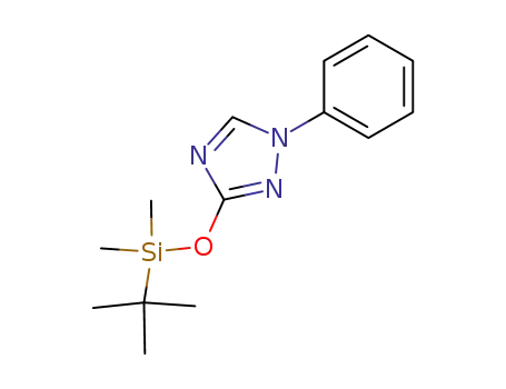 Molecular Structure of 167275-93-6 (1-phenyl-3-t-butyldimethylsilyloxy-1H-1,2,4-triazole)