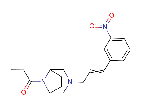 1-Propanone,1-[3-[3-(3-nitrophenyl)-2-propen-1-yl]-3,8-diazabicyclo[3.2.1]oct-8-yl]-