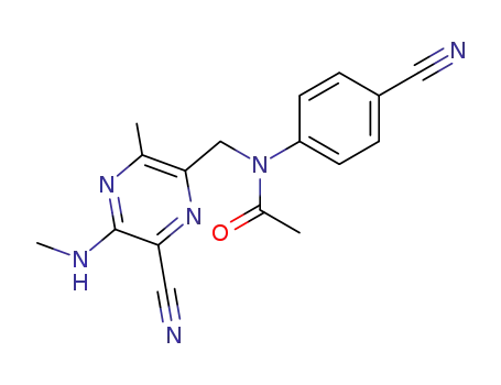 Acetamide,
N-[[6-cyano-3-methyl-5-(methylamino)pyrazinyl]methyl]-N-(4-cyanophen
yl)-