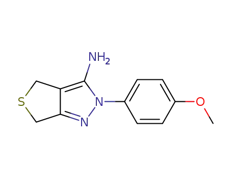 2-(4-METHOXYPHENYL)-2,6-DIHYDRO-4H-THIENO[3,4-C]PYRAZOL-3-AMINE