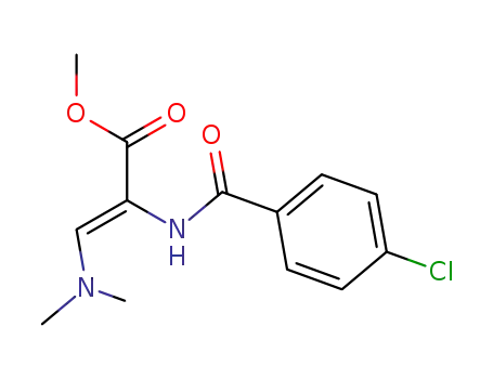 2-Propenoic acid, 2-[(4-chlorobenzoyl)amino]-3-(dimethylamino)-,
methyl ester, (2Z)-