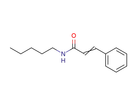 Molecular Structure of 23784-51-2 (N-PENTYL-3-PHENYL-2-PROPENAMIDE)