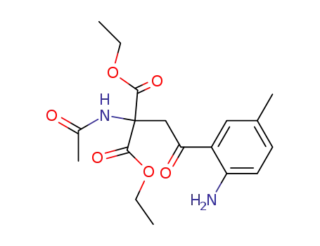 diethyl acetamido-(2-amino-5-methylphenacyl)-malonate