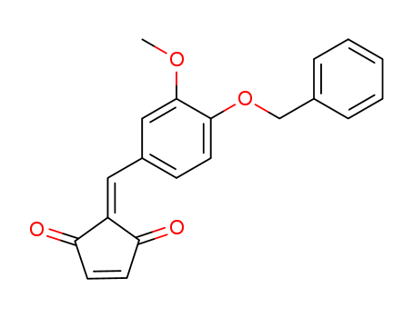 5-[(3-methoxy-4-phenylmethoxy-phenyl)methylidene]cyclopent-2-ene-1,4-dione cas  58161-70-9