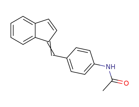 Molecular Structure of 2428-32-2 (N-[4-(1H-inden-1-ylidenemethyl)phenyl]acetamide)