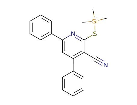 4,6-Diphenyl-2-trimethylsilanylsulfanyl-nicotinonitrile