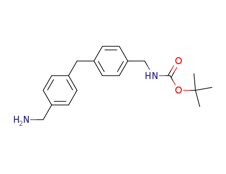 Molecular Structure of 210410-12-1 (4'-(tert-butoxycarbonylaminomethyl)-4-aminomethyldiphenylmethane)